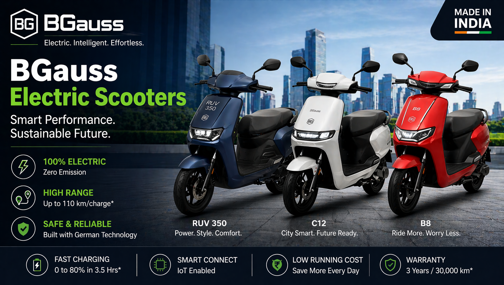 BGauss Electric Scooters